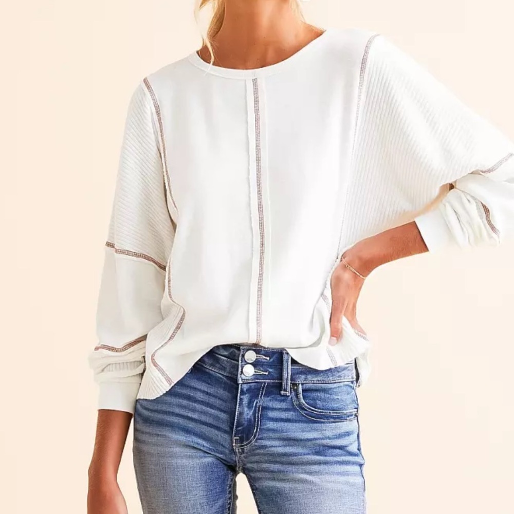 BKE Contrast Stitch Top